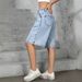 High Waisted Women's Denim Shorts Loose Fit Hip Covering Slimming American Retro Wide Leg Summer Style_ecoleips.com