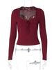 Hugcitar Elegant Long Sleeve Solid Patchwork Lace Bandage Sexy Crop T-Shirt Top Slim Fall Women Clothes Birthday Party Festival_ecoleips.com
