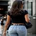 Women's Oversized Crop Top T-Shirt With Print, Comfortable Round Neck Short Sleeve Casual Tee For Streetwear And Daily Wear_ecoleips.com