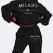 Milano plus Size Velvet Sweatshirt Set European And American Trendy Large Hoodie And Pants Set Ready to Ship Same Day_ecoleips.com