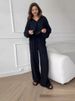Women's Clothing Cotton And Linen Suit Cardigan Long Sleeved Top Pocket Wide Leg Trousers Two Piece Suit_ecoleips.com