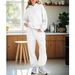 Aria Basics 2025 European American Foreign Trade Autumn And Winter New Women's 2-Piece Casual Knitted Hooded Sweatshirt Set_ecoleips.com