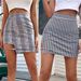 Verve 71206#Women's Fashion High Waist Plaid A-line Short Skirt Spring Summer_ecoleips.com