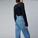 Women's Clothing Fabric High Color Exquisite Raw Edge Nine Points Loose Straight Pants Spandex_ecoleips.com