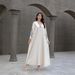 SW037 Middle East Cross Border Muslim Ladies Robe V Neck Embroidered Tassel Temperament Arabic Dress Abaya_ecoleips.com
