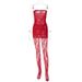 Women's Clothing European American Women's Royal Sister Style Lace Wrap Chest Close-Fitting Dress With Stockings Set And Hair Accessory_ecoleips.com