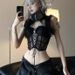 New Lace Camisole Small Chest Push-Up Inner Top Pure Desire Style Fishbone Bra Outer Wear Slimming Women's_ecoleips.com