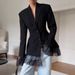 's New High-end, Slim-fit, Waist-cinching Lace-paneled Blazer Features Stylish Sophisticated Design With A_ecoleips.com