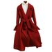 『Benefis』Double-Sided Wool Cashmere Coa For Women, Long Hepburn Syle, Slim Fi, Fashionable And High-End Woolen_ecoleips.com
