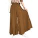 K Loose Oversized Elastic Waist Wide Leg Pants With Large Swing Beach Casual Pants_ecoleips.com
