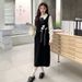 20025 Autumn New Korean Fashion Two-Piece Maternity Sweater Dress_ecoleips.com