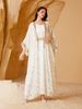 Women's Clothing Muslim Ladies Dress Summer Hot Stamping Robe_ecoleips.com