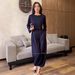Women's Solid Color Wide Leg Pants Set Loose Casual Spring Style Clothing_ecoleips.com