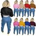 Women's Clothing Women's Ribbed Stretch Leather Jacket Style Casual Baseball Jacket For Autumn Winter For Formal & Casual For Women_ecoleips.com