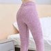 Plus Size Ultra Warm Fleece-Lined Leggings With High Waist & Leather Logo - Winter Thermal Tights For Women_ecoleips.com
