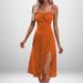 2026 Spring New Women's Sexy Fashion Printed Lace-Up Split Suspender Dress_ecoleips.com
