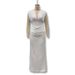Women's Sexy Deep V Neck Sleeveless Dress American Style Slim Fit Pleated Waist Bodycon Hot Girl New Export_ecoleips.com
