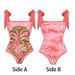 Women's Fashion Sexy Swimsuit Print One Piece Two Piece Set Swimwear_ecoleips.com