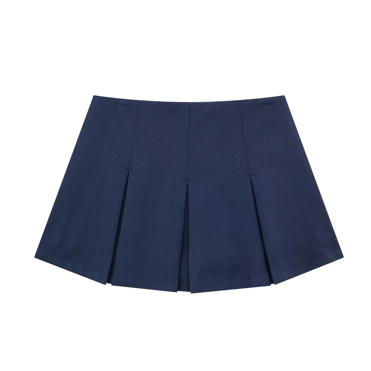 Verve ZR Style Women's Fashion Hot Girl High Waist Slimming Wide Pleated Skirt Mini Skirt7385524 809_ecoleips.com