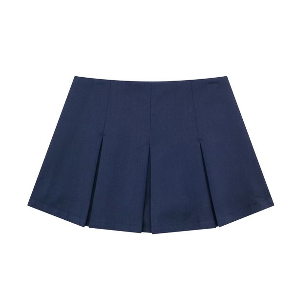 Verve ZR Style Women's Fashion Hot Girl High Waist Slimming Wide Pleated Skirt Mini Skirt7385524 809_ecoleips.com