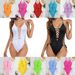 Women's Clothing Sexy Backless One Piece Swimsuit Multi Color Strap Swimsuit_ecoleips.com