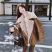 girl Girl 2025 New Korean Style Workwear Lamb Wool Large Lapel Parka Women, Loose Casual Thickened Fleece Jacket For Autumn And_ecoleips.com