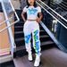 Women's Clothing Summer Casual Two Piece Suit For Women Heart Shaped Letter Print Short Sleeved Tops Sweatpants Two Piece Suit For Women_ecoleips.com