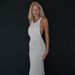 Halter Neck Knitted Maxi Dress Women's Sleeveless Bodycon Fishtail T Back Dress Summer New_ecoleips.com