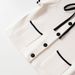 Fashion Women's Short Sleeve Knit Top With Contrast Trim - Round Neck, Breathable Polyester, Casual & Elegant (White, S/M/L)_ecoleips.com