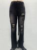 Women's Slim Fit Ripped Straight Leg Jeans – Distressed White Denim Pants With Stretch Comfort_ecoleips.com