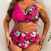 Aria Basics 2025 New Plus Size European And American Style Cross-Border Sexy Floral Push-Up Bikini Set Swimsuit For Women_ecoleips.com
