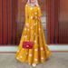 Women's Polka Dot Print Long Dress Robe Islamic Muslim Clothing_ecoleips.com