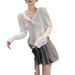 Pure Desire Wind Autumn/Winter Hooded Long-Sleeved Solid Color Underwear With Niche Long-Sleeved Top Wholesale_ecoleips.com