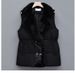 K Women's New Thickened Cotton Vest; Mid-length, Versatile, Solid Color Sleeveless Top_ecoleips.com