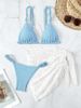 Women's Sexy Three Piece Bikini Set European American Style Backless Straps Trendy Hot Selling Export Item Swimwear_ecoleips.com