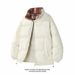 Men's Winter Puffer Jacket – Plaid Stand Collar Quilted Coat With Fleece Lining For Extreme Warmth_ecoleips.com
