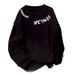 Men's Crew Neck Sweatshirt Fleece Lined Thickened Base Layer Cool And Stylish Minimalist Print High Street Sports Top for Autumn Winter_ecoleips.com