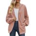 Autumn And Winter New Solid Color Pocket Long Sleeve Loose Hooded Sweater Women's Coat_ecoleips.com