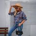 Cross-border European And American 2025 Fall/Winter New Casual Fashion Single-Breasted Plaid Loose Woolen Shirt_ecoleips.com