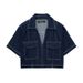 Women's Casual Pocket Denim Shirt Asymmetric CulottesSuit_ecoleips.com