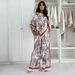 Women's Floral Print Casual Set Summer Comfortable Blouse And Pants Outfit Daily Wear Fashion_ecoleips.com