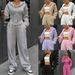 Women's Clothing Spring And Autumn New Two Piece Set Trend Hooded Cardigan Slim Fit Casual Two Piece Set For Women_ecoleips.com
