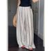 Women's Clothing Retro Printed Wide Leg Pants New Summer Lazy Style Linen Casual Pants_ecoleips.com
