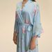 Aria Basics New European American Style Satin Plus-size Pajamas For Women, Spring And Autumn Thin Yao Ting Long-sleeved Long Robe_ecoleips.com