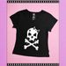 Ins Depressed Bear Personalized Print Solid Color Slim-fit Short-sleeve T-shirt For Women, 2025 Summer New Style,_ecoleips.com