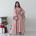 Modest Muslim Maxi Dress – Flowy Chiffon Abaya With Embroidery & Matching Hijab (S-XXL, Lightweight For Gulf Summer & Western Modest Fashion)_ecoleips.com