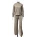 Relaxed Fit Knit Turtleneck Sweater & Elastic Waist Wide Leg Pants Set – Cozy Autumn Winter Loungewear For Women_ecoleips.com
