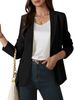 2025 European And American Women's Fashion Single-button Casual Front-open Long-sleeve Jacket Business Office Work Suit_ecoleips.com
