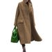 Women Casual Long Solid Color Thick Warm Wool Blended Dress Coat Winter Outwear Overcoat For Daily Wear_ecoleips.com