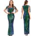 Sexy Retro Green Sequin Dress For Women - A-Line Long Evening Party Gown With Sparkle Details_ecoleips.com